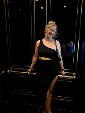 Lulu's Black One-Shoulder Cutout Dress